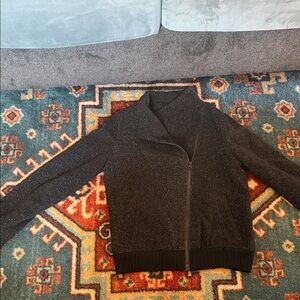 Eileen Fisher Black Zip-Up Jacket
